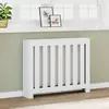 Image de vidaXL Cache-radiateur blanc 104x20x82 cm bois d'ingénierie