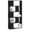 Image de vidaXL Bibliothèque 5 niveaux noir 80,5x23,5x162,5 cm bois ingénierie
