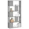 Image de vidaXL Bibliothèque 5 niveaux gris béton bois d'ingénierie