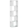 Image de vidaXL Bibliothèque 5 niveaux blanc 45x23,5x162,5 cm bois d'ingénierie, étagère, étagère à livres, support de livre, armoire de rangement