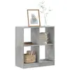 Image de vidaXL Bibliothèque gris béton 68,5x32x75 cm bois d'ingénierie