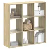 Image de vidaXL Bibliothèque chêne sonoma 102x32x102 cm bois d'ingénierie