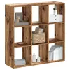 Image de vidaXL Bibliothèque vieux bois 102x32x102 cm bois d'ingénierie