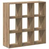 Image de vidaXL Bibliothèque chêne artisanal 102x32x102 cm bois d'ingénierie