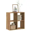 Image de vidaXL Bibliothèque chêne artisanal 68,5x32x68,5 cm bois d'ingénierie