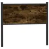 Image de vidaXL Tête de lit de remplacement chêne fumé 107 cm bois d'ingénierie et acier