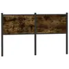 Image de vidaXL Tête de lit de remplacement chêne fumé 140 cm bois d'ingénierie et acier
