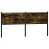 Image de vidaXL Tête de lit de remplacement chêne fumé 160 cm bois d'ingénierie et acier