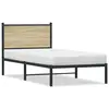 Image de vidaXL Cadre de lit en métal sans matelas chêne sonoma 80x200 cm