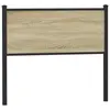 Image de vidaXL Tête de lit de remplacement sonoma 107 cm bois d'ingénierie et acier