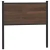 Image de vidaXL Tête de lit de remplacement chêne marron 75 cm bois d'ingénierie et acier