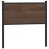 Image de vidaXL Tête de lit de remplacement chêne marron 80 cm bois d'ingénierie et acier
