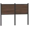 Image de vidaXL Tête de lit de remplacement chêne marron 120 cm bois d'ingénierie et acier