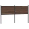 Image de vidaXL Tête de lit de remplacement chêne marron 150 cm bois d'ingénierie et acier