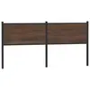 Image de vidaXL Tête de lit de remplacement chêne marron 160 cm bois d'ingénierie et acier