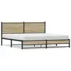 Image de vidaXL Cadre de lit en métal sans matelas chêne sonoma 160x200 cm