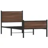 Image de vidaXL Bedframe zonder matras metaal bruin eikenkleurig 90x190 cm