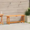 Image de vidaXL Banc extérieur Marron 119 x 47 x 35 cm Bois de pin massif