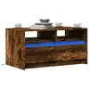 Image de vidaXL Table basse avec lumières LED chêne fumé ois d'ingénierie