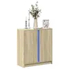 Image de vidaXL Buffet avec LED chêne sonoma 77x34x85 cm bois d'ingénierie
