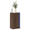 Image de vidaXL Buffet avec LED chêne marron 42,5x34x85 cm bois d'ingénierie