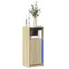 Image de vidaXL Buffet avec LED chêne sonoma 42,5x34x100 cm bois d'ingénierie