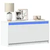 Image de vidaXL Meuble TV avec LED blanc 100x34x50 cm bois d'ingénierie