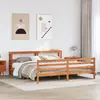 Image de vidaXL Cadre de lit sans matelas cire marron 200x200cm bois pin massif