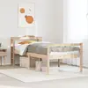 Image de vidaXL Lit pour personne âgée avec tête de lit sans matelas 90x190 cm