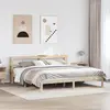 Image de vidaXL Cadre de lit avec tête de lit sans matelas 200x200 cm