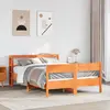 Image de vidaXL Cadre de lit sans matelas cire marron 120x200cm bois pin massif