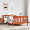 Image de vidaXL Cadre de lit sans matelas cire marron 150x200cm bois pin massif
