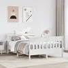 Image de vidaXL Cadre de lit sans matelas blanc 120x190 cm bois de pin massif