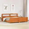 Image de vidaXL Cadre de lit sans matelas cire marron 200x200cm bois pin massif
