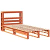 Image de vidaXL Cadre de lit sans matelas cire marron 100x200cm bois pin massif
