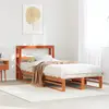 Image de vidaXL Cadre de lit sans matelas cire marron 100x200cm bois pin massif