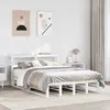 Image de vidaXL Cadre de lit sans matelas blanc 120x190 cm bois de pin massif
