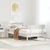 Image de vidaXL Cadre de lit sans matelas blanc 75x190 cm bois de pin massif