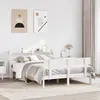 Image de vidaXL Cadre de lit sans matelas blanc 135x190 cm bois de pin massif