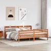 Image de vidaXL Cadre de lit sans matelas cire marron 200x200cm bois pin massif