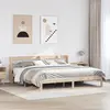 Image de vidaXL Cadre de lit avec tête de lit sans matelas 200x200 cm