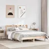 Image de vidaXL Cadre de lit sans matelas 135x190 cm bois de pin massif