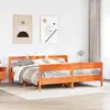 Image de vidaXL Cadre de lit sans matelas cire marron 200x200cm bois pin massif