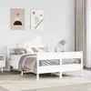 Image de vidaXL Cadre de lit sans matelas blanc 150x200 cm bois de pin massif