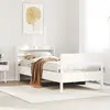 Image de vidaXL Cadre de lit sans matelas blanc 100x200 cm bois de pin massif