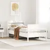 Image de vidaXL Cadre de lit sans matelas blanc 90x200 cm bois de pin massif