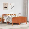 Image de vidaXL Cadre de lit sans matelas cire marron 160x200cm bois pin massif