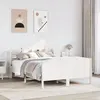 Image de vidaXL Cadre de lit sans matelas blanc 150x200 cm bois de pin massif
