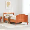 Image de vidaXL Cadre de lit sans matelas cire marron 100x200cm bois pin massif