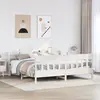 Image de vidaXL Cadre de lit sans matelas blanc 180x200 cm bois massif de pin